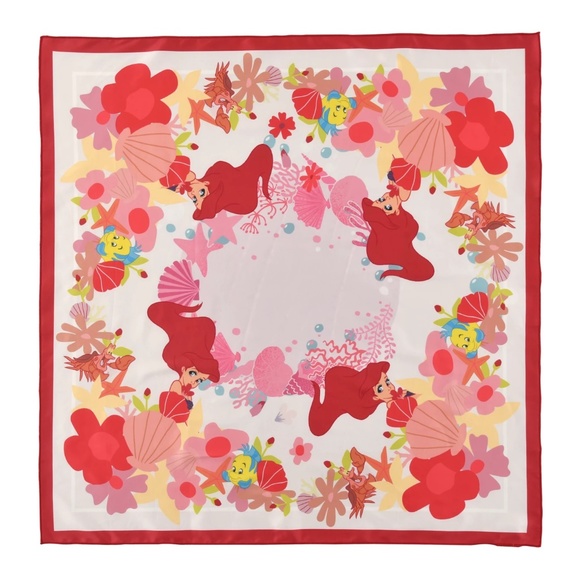 Disney Accessories - NEW NWT Disney Ariel Little Mermaid Scarf 60X60CM Kawaii Purse Accessory